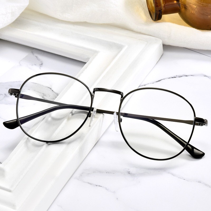 Mắt Kính Gọng Cận Ngố Form Tròn Nobita K09 Siêu Dễ Thương - Hazo