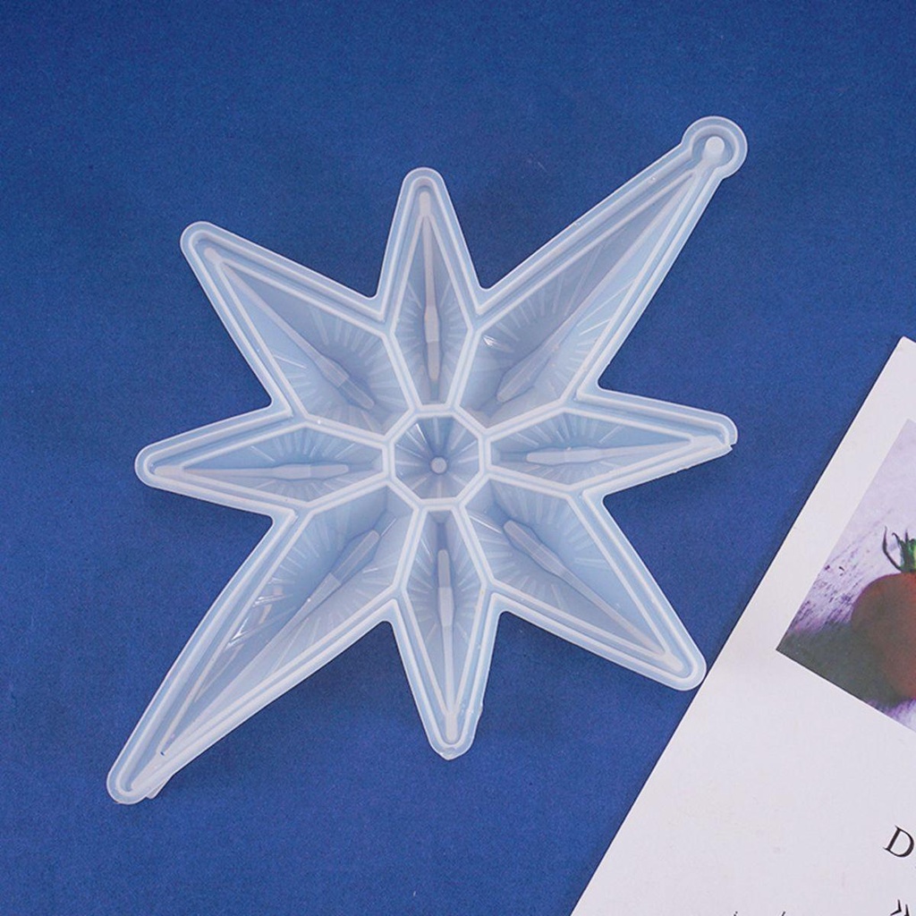 IVORY Mặt Dây Chuyền Hình Bát Giác Bằng Silicone Epoxy Resin Thủ Công