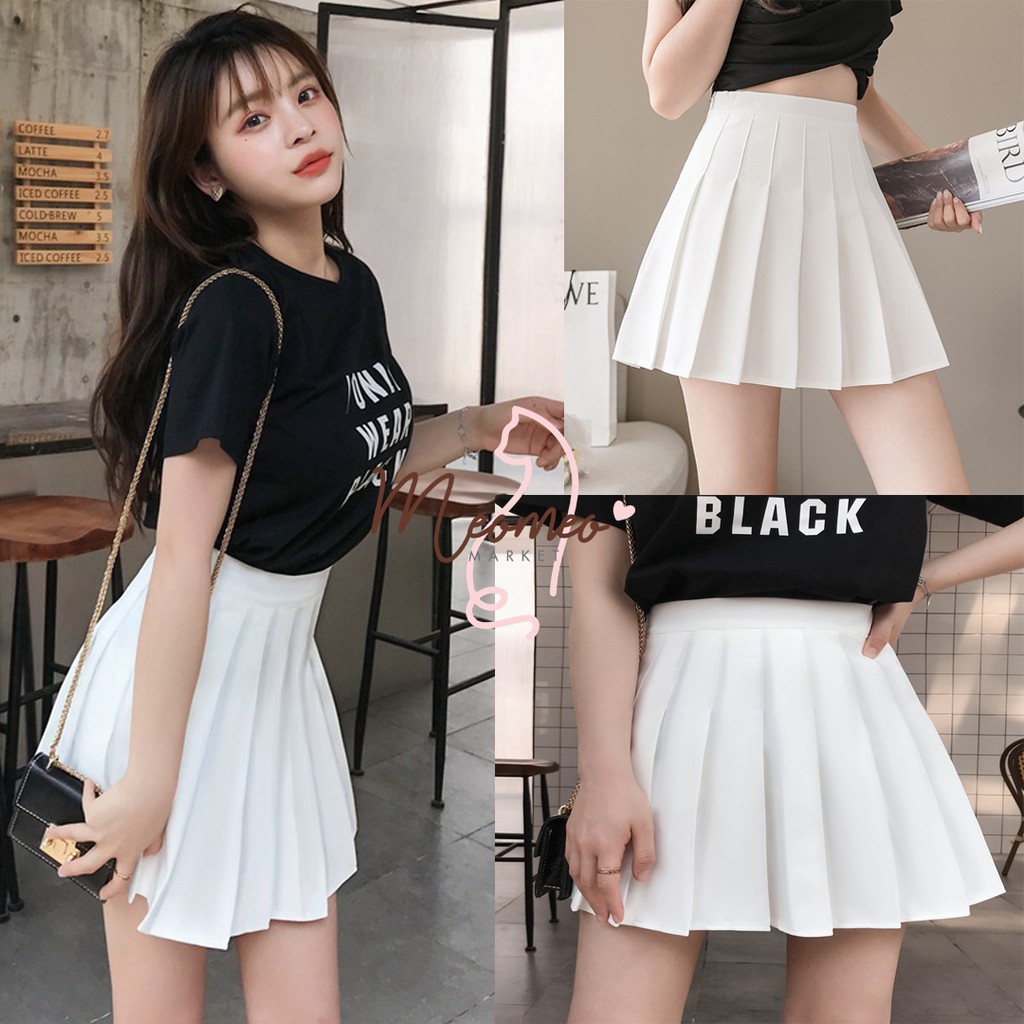 Chân Váy Xòe Xếp Ly Ngắn - Chân Váy Tennis Xếp Ly Cạp Cao Hàn Quốc Có Quần Bảo Hộ Bên Trong Cực Đẹp | BigBuy360 - bigbuy360.vn