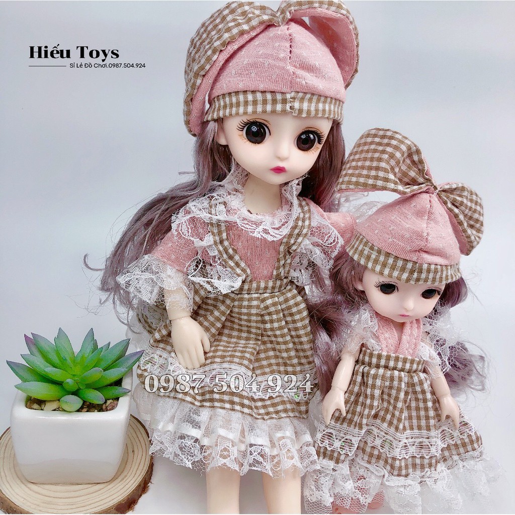 Bộ 2 Búp Bê Chibi 30cm 12 Khớp Xoay Chuyển Linh Hoạt  Có Nhạc Vui Nhộn Búp Bê Đồ Chơi Cho Bé Gái