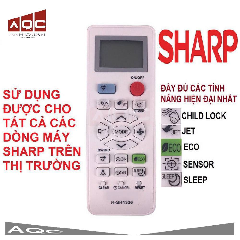 Khiển remote điều hòa máy lạnh đa năng SHARP