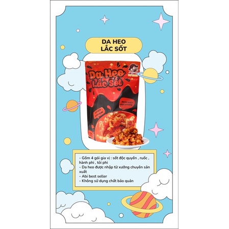 _ABI SNACK_ DA HEO LẮC SỐT ABI GIÒN RỤM - ĂN VẶT NGON