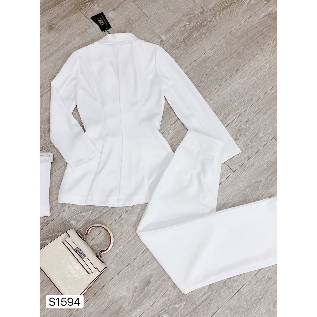 Set Vest trắng kèm đai S1594 - Đẹp Shop DVC - Kèm ảnh thật trải sàn do shop tự chụp | BigBuy360 - bigbuy360.vn