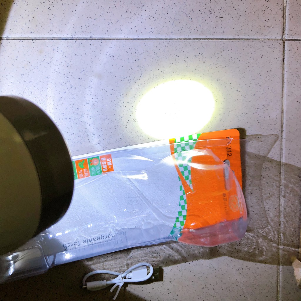 đèn pin cầm tay sạc điện siêu sáng 2 chức năng ky-312