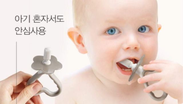 SET BÀN CHẢI MOTHER K TẬP ĐÁNH RĂNG CHO BÉ TỪ 7 THÁNG MOTHER K HÀN QUỐC