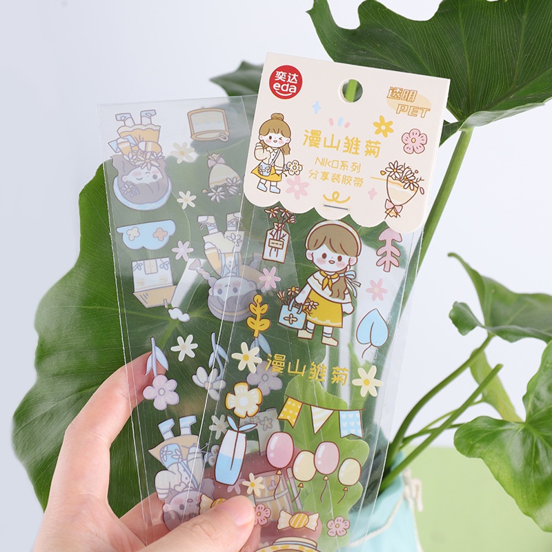 Sticker xinh xắn trang trí sổ SK01 - Hình dán họa tiết hoạt hình