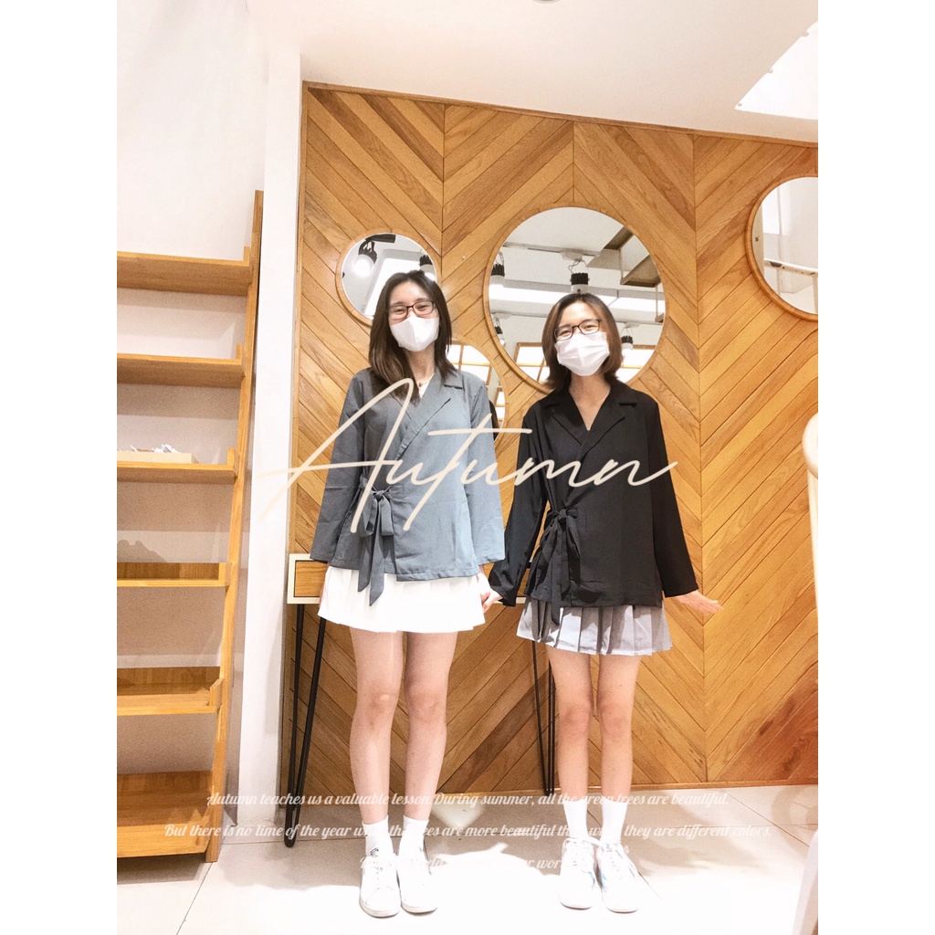 Áo vest buộc vạt chéo ( kèm ảnh thật shop chụp) | BigBuy360 - bigbuy360.vn