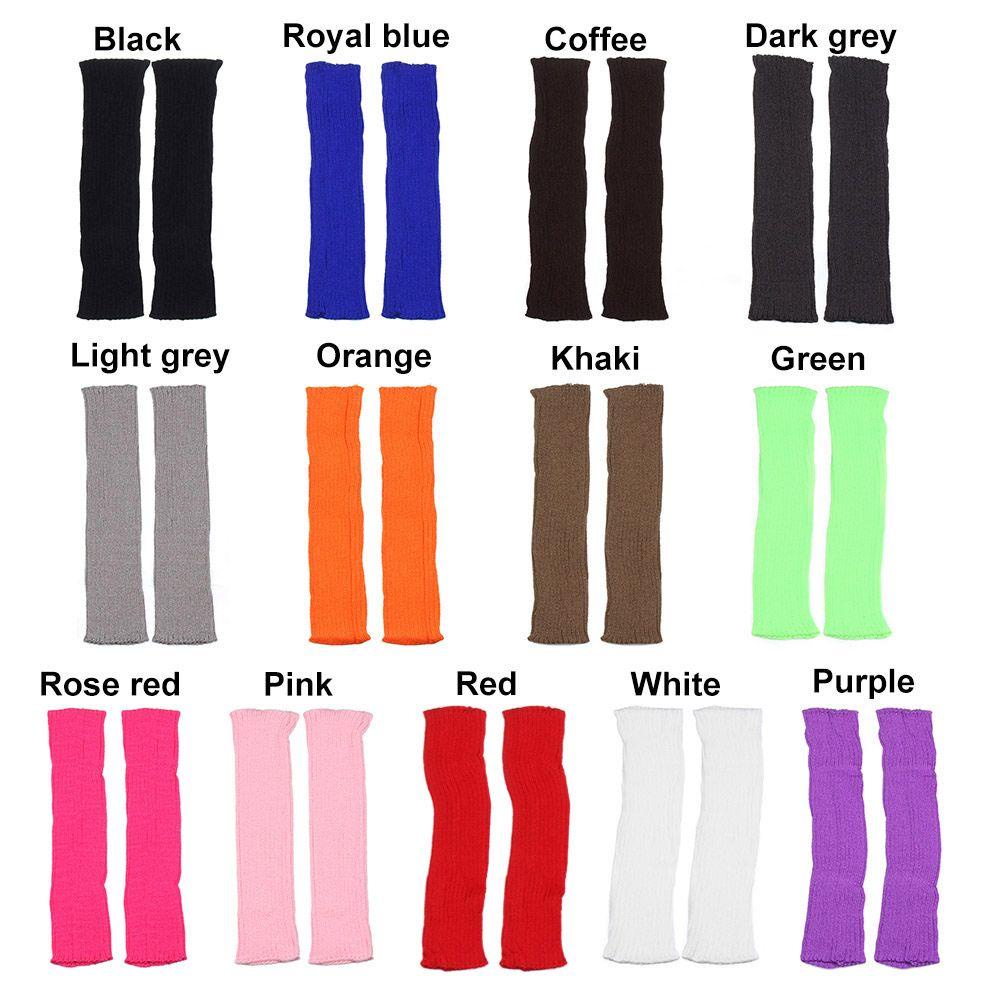 LEILY Vớ Dệt Kim Bảo Vệ Ống Chân Màu Sắc Xinh Xắn Cho Bé Gái