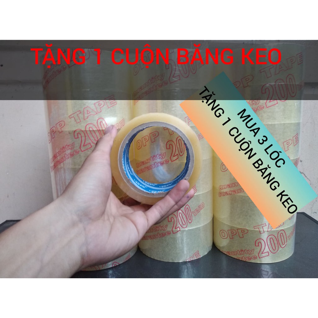 BĂNG KEO 200YARD 1 LÓC / 6 CUỘN [Có quà khi mua số lượng là 3 cây, sẽ TẶNG 1 cuộn Băng keo/ đồ cắt ]