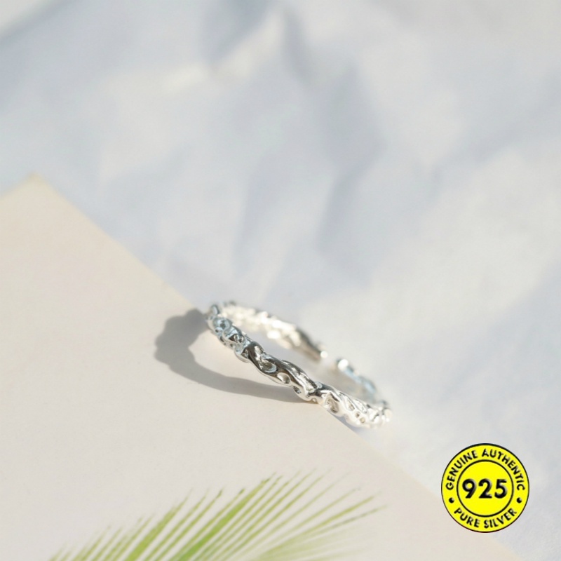 Nhẫn mạ bạc 925 phong cách Hàn Quốc cho nữ