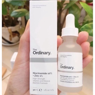 Ordinary Serum sáng da, se khít lỗ chân lông Niacinamide 10% + Zinc 1% ngừa mụn