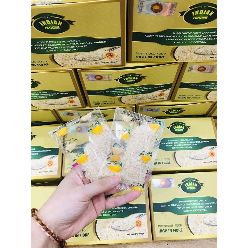 Vỏ Hạt Mã Đề Psyllium Ấn Độ Hộp 100gr