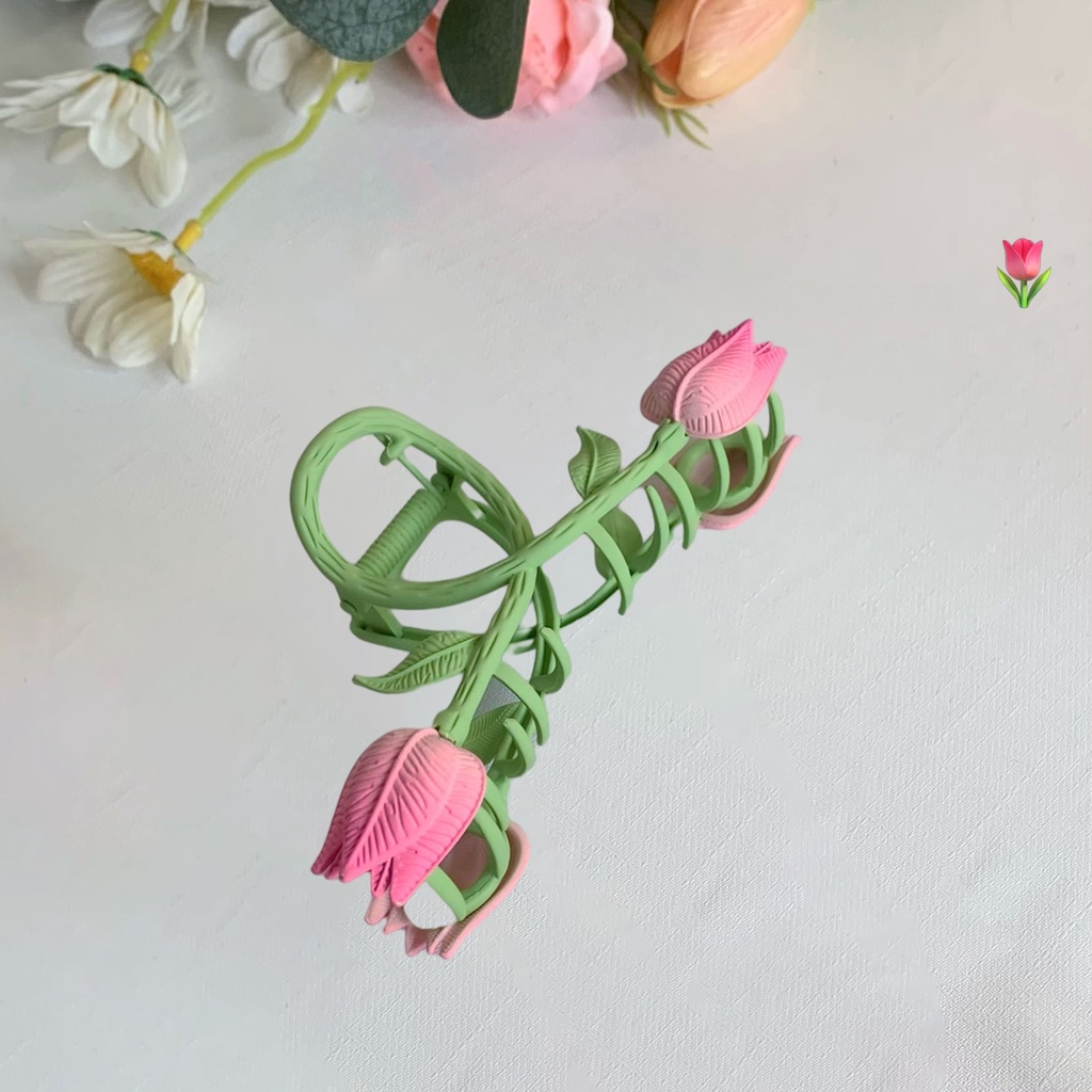 Kẹp Tóc Hình Hoa Tulip Thời Trang Hàn Quốc Cho Nữ