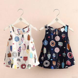 Đầm công chúa vải lanh cotton cho bé gái