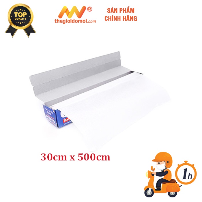 Giấy Nến nướng bánh Goodbake kích thước 30cmx500cm, không thấm dầu dùng để lót nướng bánh, nồi chiên không dầu