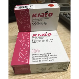 Lưỡi dao mổ Kiato size 10,11,15,21,hộp 100 chiếc