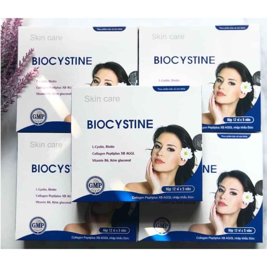 [HÀNG NHẬP KHẨU] Viên Uống BIOCYSTINE ⚜️Làm Đẹp Da, Đẹp Tóc, Chống Lão Hoá - Hộp 60 Viên