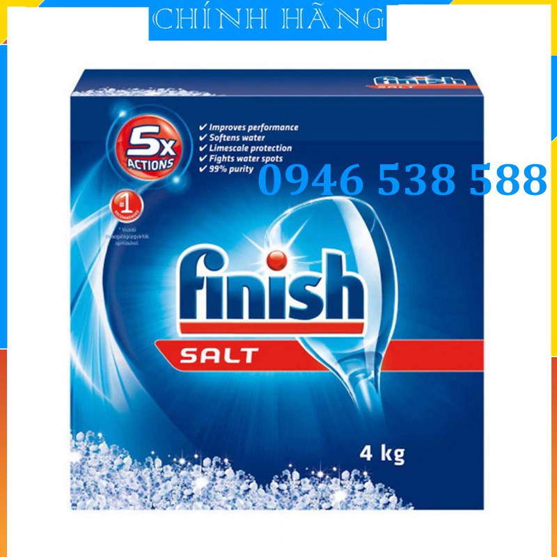 Muối rửa bát finish 4kg, 1,2kg,  Muối làm mềm nước finish, Muối rửa chén finish, muối rửa lý finish,  muối finish 1,5kg