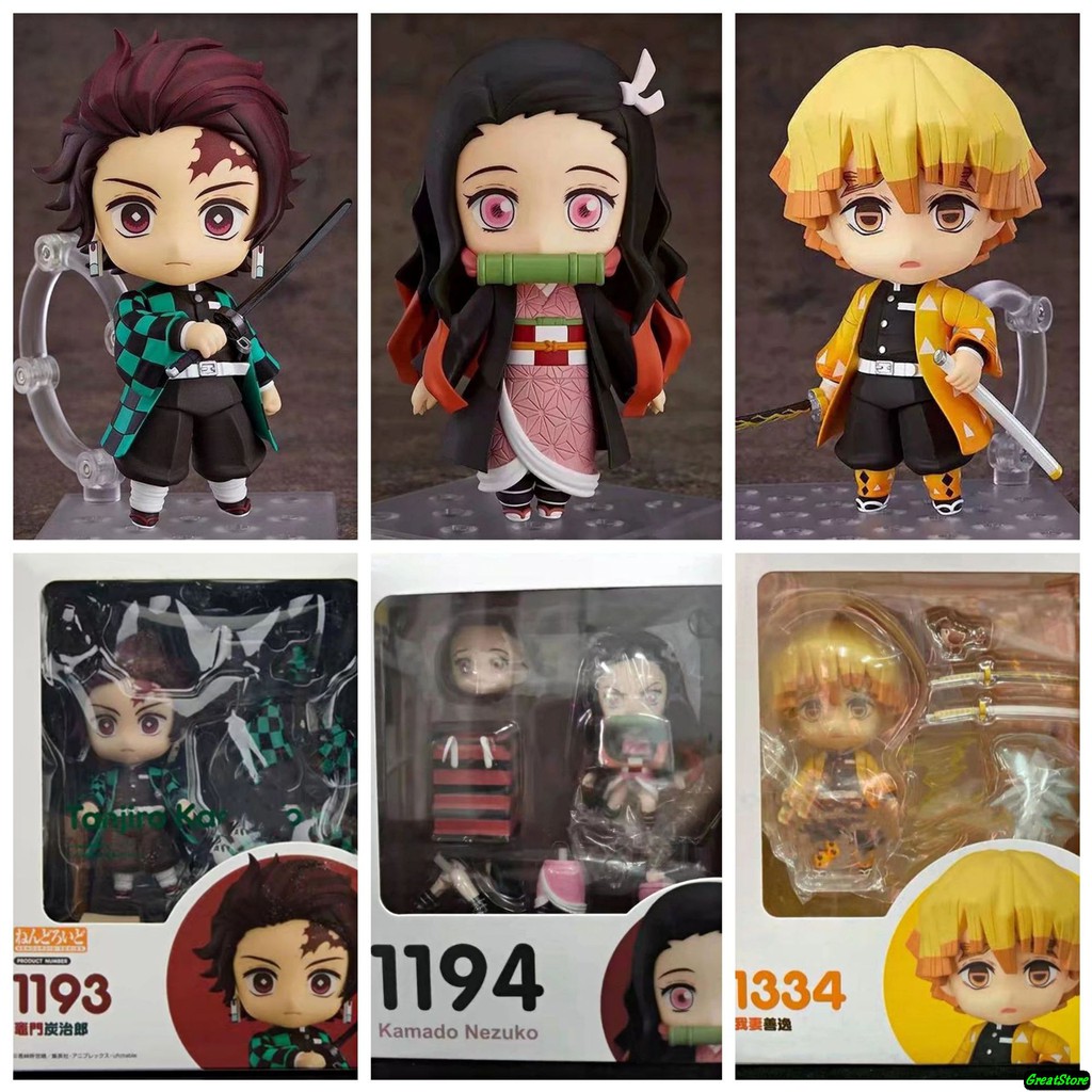( CÓ SẴN ) MÔ HÌNH Nezuko, Tanjiro, Zenitsu,Inosuke, Giyu 1194, 1193, 1334, 1361, 1408 Q SIZE Kimetsu No Yaiba DIỆT QUỶ