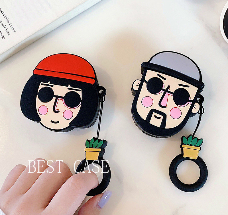 Vỏ Bảo Vệ Hộp Sạc Tai Nghe Kiểu Dáng Hoạt Hình Xinh Xắn Cho Airpods 1 / 2 / 3 Pro