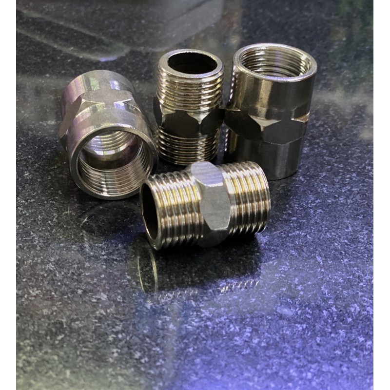 NỐi 2 ĐẦU RĂNG TRONG INOX 21 & 2 ĐẦU RĂNG NGOÀI INOX 21