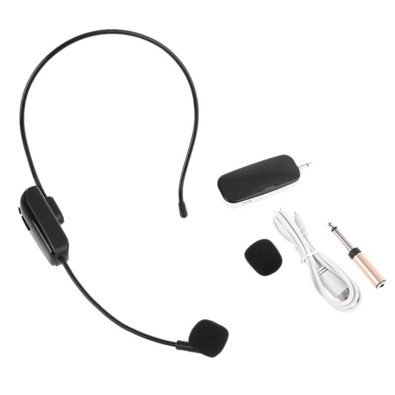 Micro không dây đeo đầu có tay cầm 3.5mm 6.35mm hỗ trợ giảng dạy