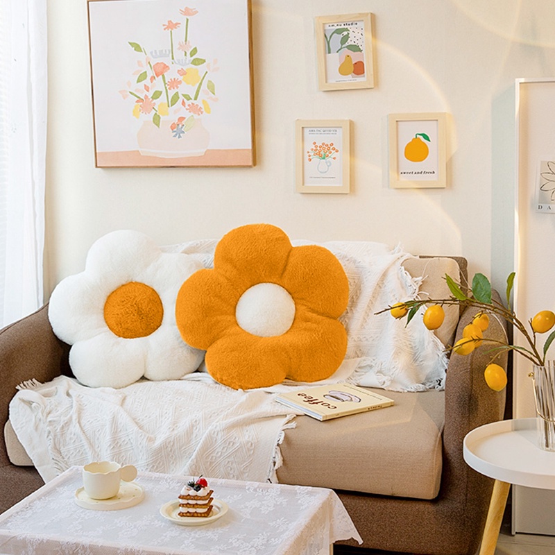 Gối Bông Hình Hoa Hướng Dương Đa Năng Trang Trí Ghế Sofa