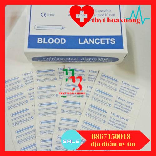 Kim Chích Mụn(Máu) Blood Lancet Hộp 200 cái Hải Nam