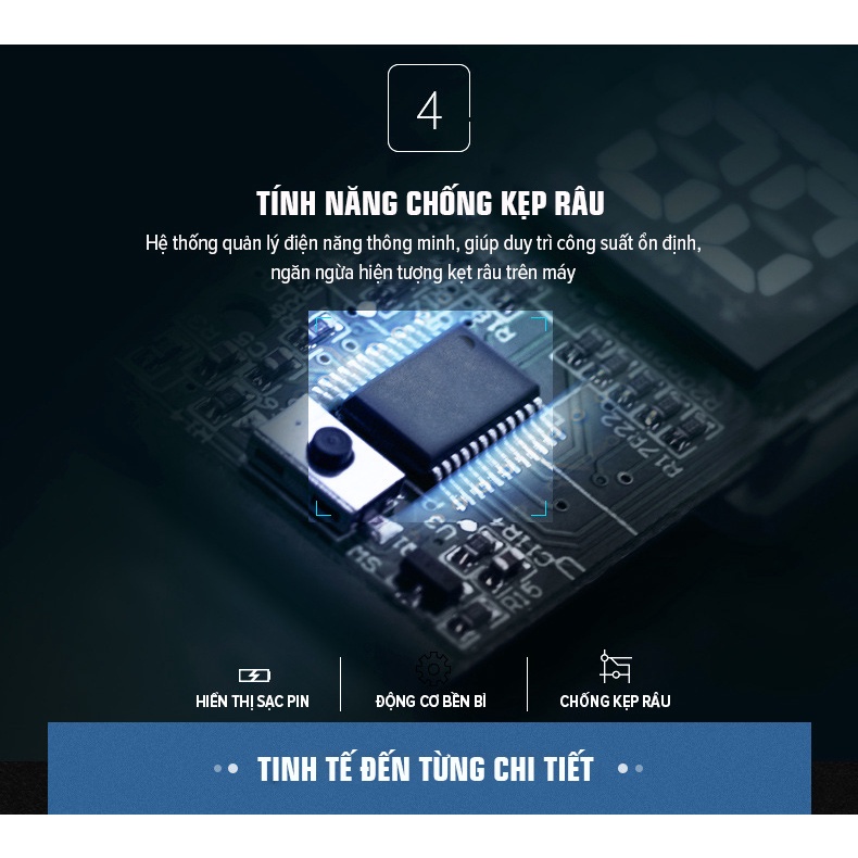 Máy Cạo Râu Flyco FS879VN 2 Lưỡi Kép Thân Máy Kháng Nước Sạc Nhanh 1 Giờ - Hàng Chính Hãng