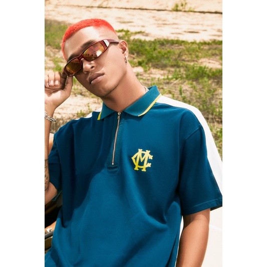 Áo  thun unisex ngắn tay MIKENCO ZIP POLO