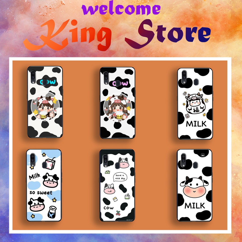 [HOT] Ốp lưng Samsung A10/A20/A30/A40 in hình bò sữa siêu đẹp, độc, lạ_KINGSTORE.HN_Ốp SS A10/A20/A30/A40