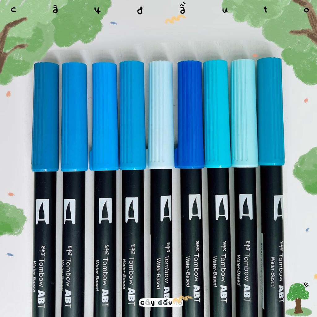 [Cột 11] Bút 2 Đầu ABT Dual Brush Tombow Nhật Bản Cây Đầu To