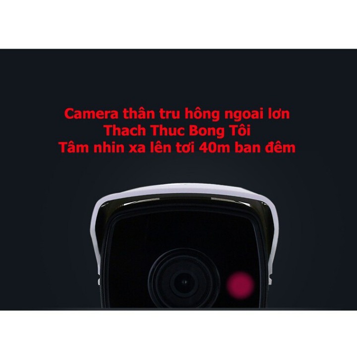 Trọn bộ 4 Camera IP POE Full HD 3MP ghi hình 2K có míc thu âm -đêm có màu + ổ cứng 500G+ đầy đủ phụ kiện lắp đặt