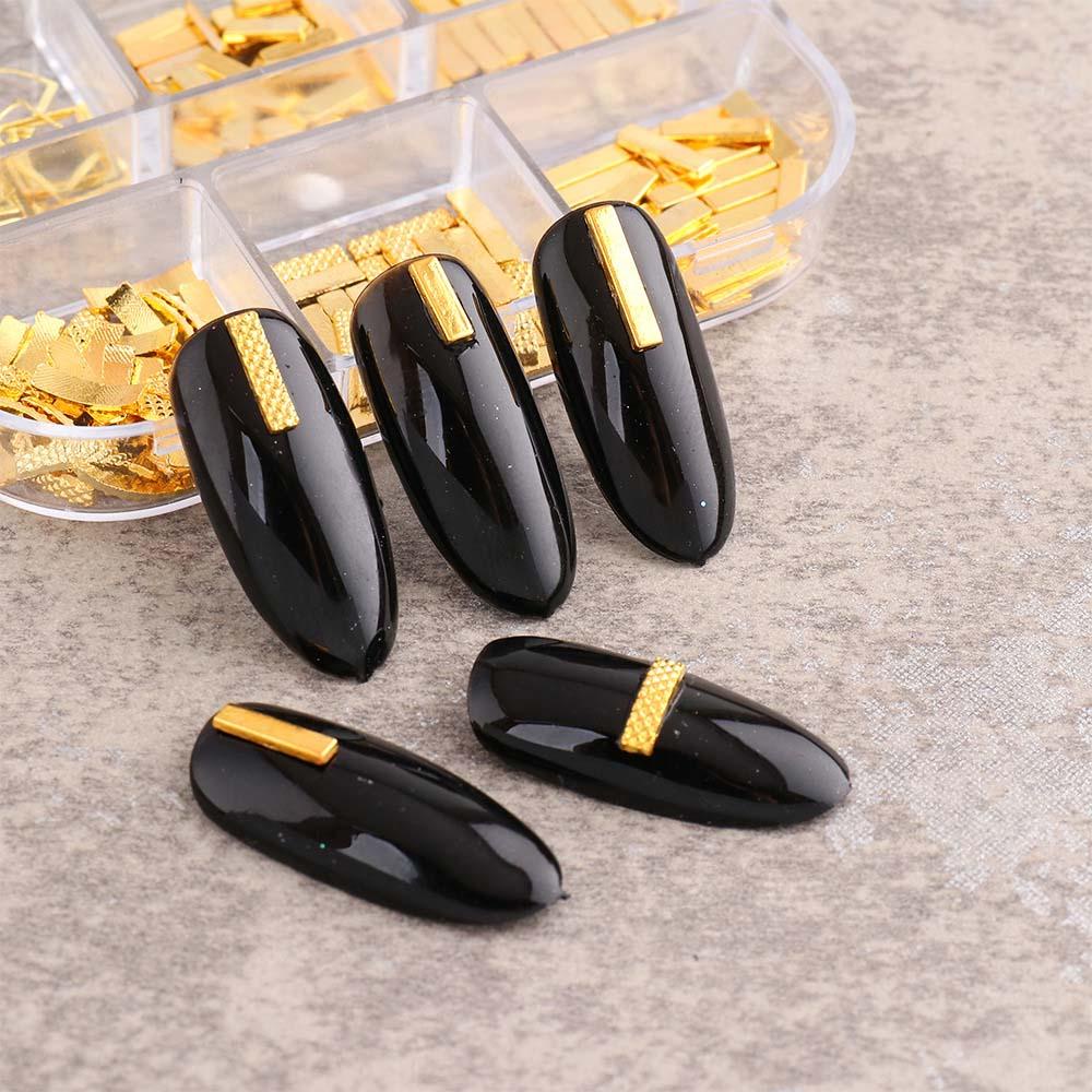 OCEANMAP Hạt Kim Loại 3D Đính Móng Nghệ Thuật