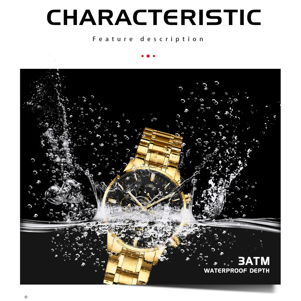 Đồng hồ nữ màu vàng hồng NIBOSI 2020 Thương hiệu hàng đầu sang trọng tương tự đồng hồ đeo tay nữ thạch anh mặt lưới Đồng hồ nữ
