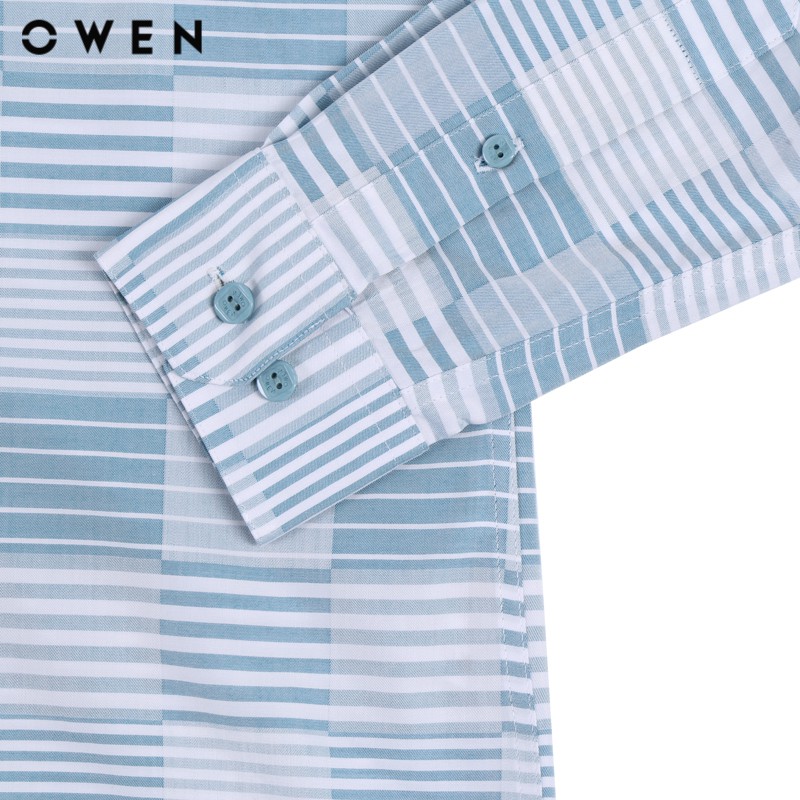 Áo Sơ mi dài tay nam Owen chất Sen dáng Regularfit - AR90768DT