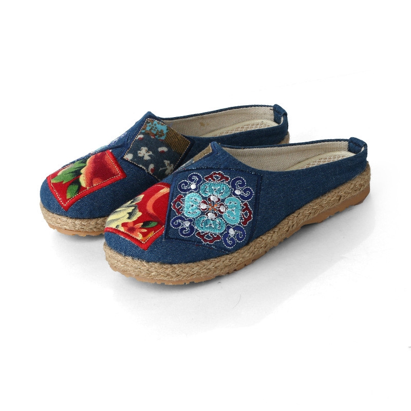 Giày lười IELGY thêu họa tiết thời trang dành cho nữ