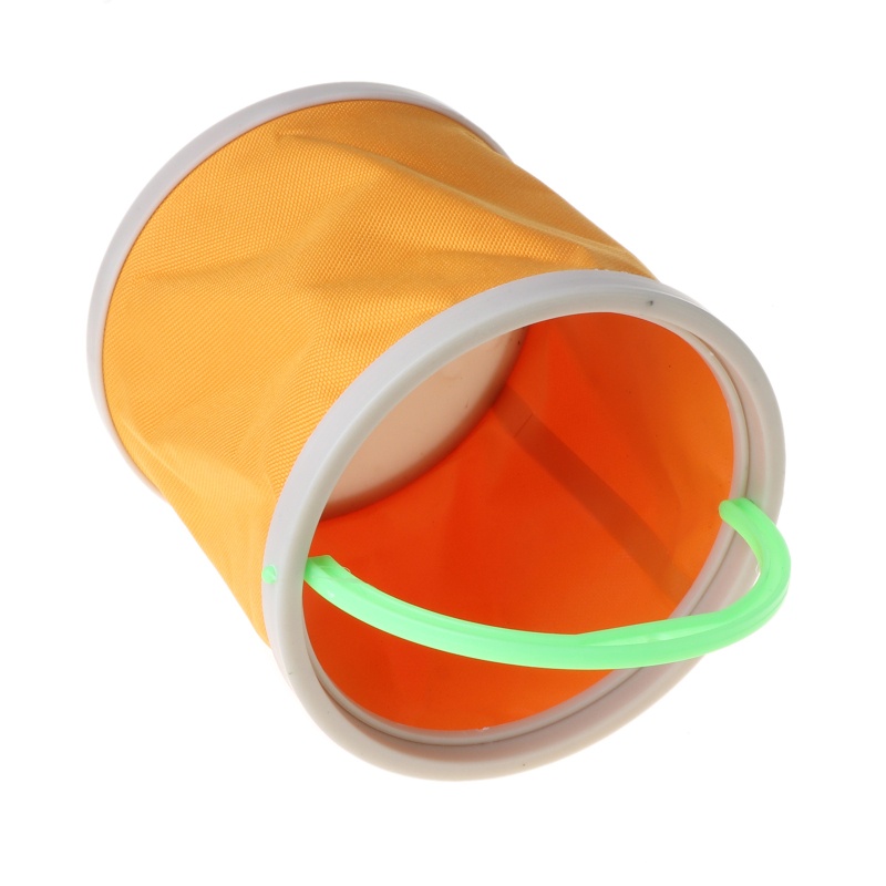 Xô vải canvas hình tròn 14cm có thể gấp gọn tiện dụng khi đi cắm trại