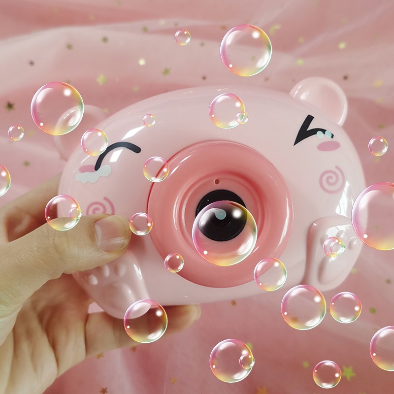 Đồ chơi thổi bong bóng, máy ảnh thổi bong bóng tự động có nhạc nhiều hình ngộ nghĩnh đáng yêu cho bé