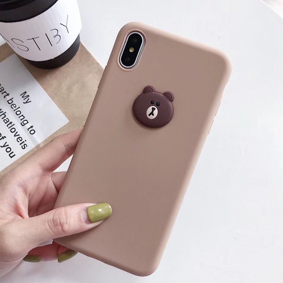 Ốp điện thoại TPU mềm mặt hình hoạt hình cho IPHONE 12 mini 11 pro max 5 5s 6 6s 7 8 plus x xs max xr