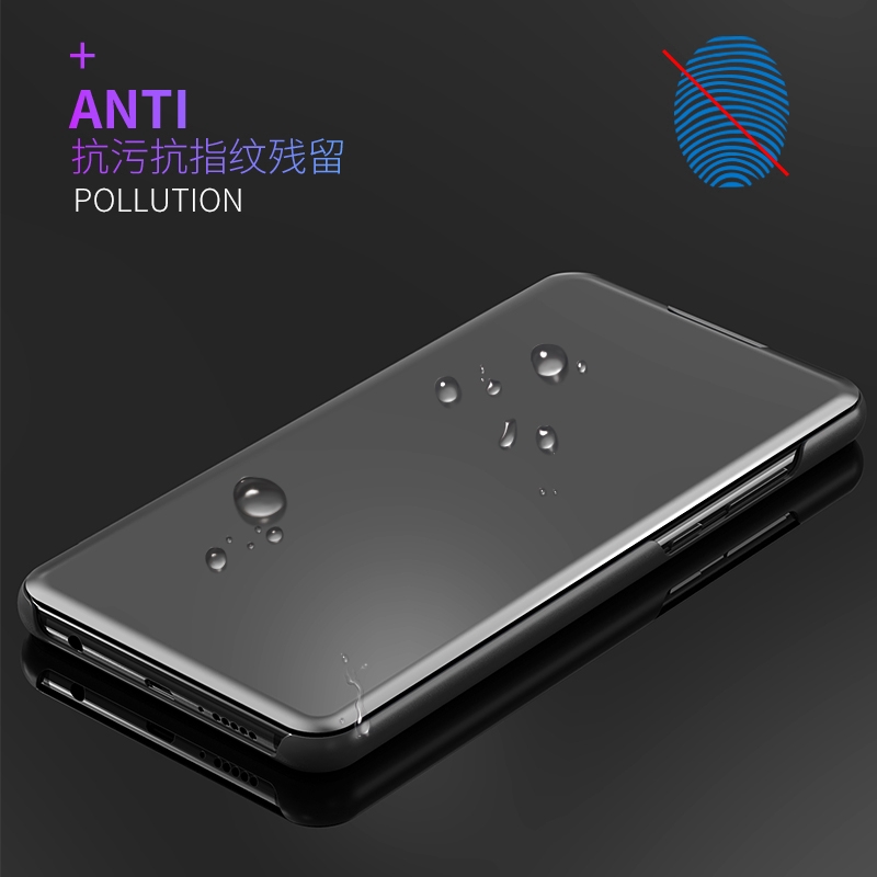 Ốp điện thoại nắp gương trong suốt có đế lật tiện lợi dành cho Xiaomi Redmi 7 K20 Pro Mi 9T Pro Note 7 6 Pro