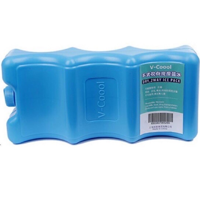 Thanh đá khô giữ lạnh sữa V-coool [2 mặt, 3 sóng, giữ sữa lên đến 16 giờ] (1 thanh)