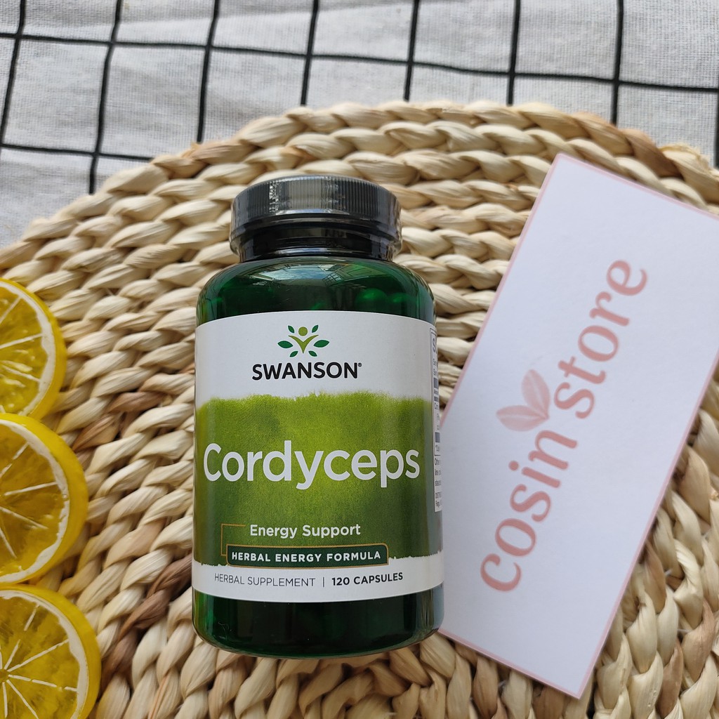 Viên uống Đông Trùng Hạ Thảo Cordyceps Swanson 120 viên | Thế Giới Skin Care