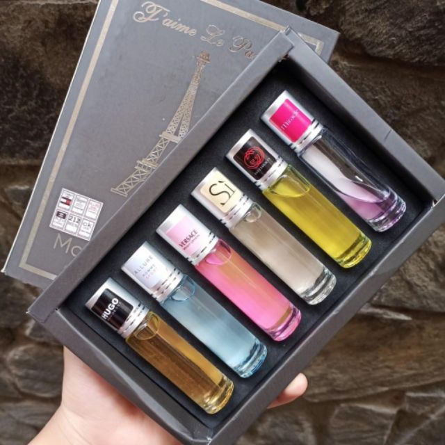 Nước hoa tháp 6 chai dạng lăn thơm cực lâu | BigBuy360 - bigbuy360.vn