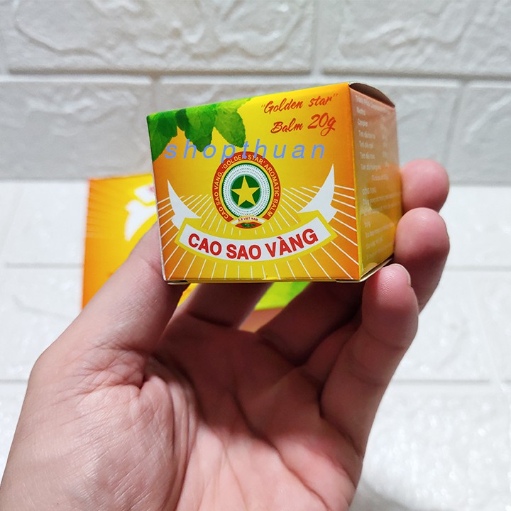 Cao Sao Vàng Lọ 20 Gram TW3 - Golden Star Balm - Dầu Cù Là