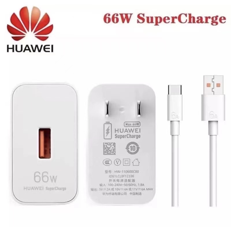 Dây Cáp Sạc Nhanh USB Loại C 66w Cho Huawei 6a Max / Mate 40 Pro / Mate 30 / P40 / Nova 8 Se / P30