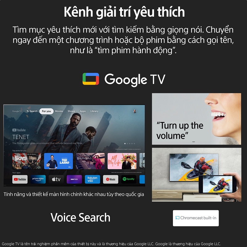 Google Tivi Sony 2K 32 inch KD-32W830K - Mới 2022 - Miễn phí lắp đặt