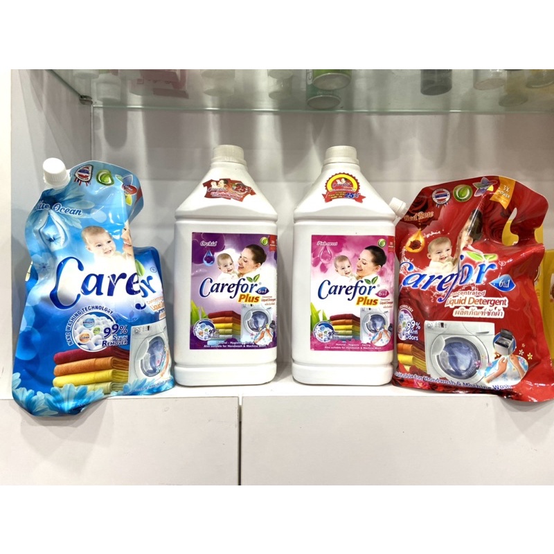 Nước Giặt Xả CAREFOR  PLUS 6 in 1 - 3500ML Nhập Khẩu Thái Lan . Chuyên Gia Chăm Sóc Vải