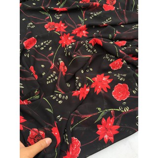 Voan chiffon 5 (Voan chiffon mềm mại, mát và nhẹ bay)