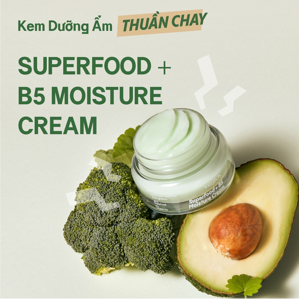 Bộ Đôi cân bằng da, dưỡng ẩm chuyên sâu Vegick (Nước Cân Bằng Thuần Chay 210ml &amp; Kem Dưỡng Ẩm Thuần Chay 50ml)